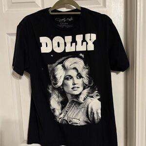 Black Graphic T-Shirt with Dolly Print Medium